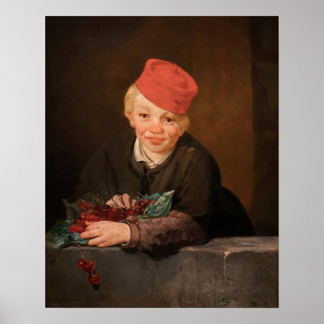 Póster Edouard Manet - Niño con Cerezas (Frente)