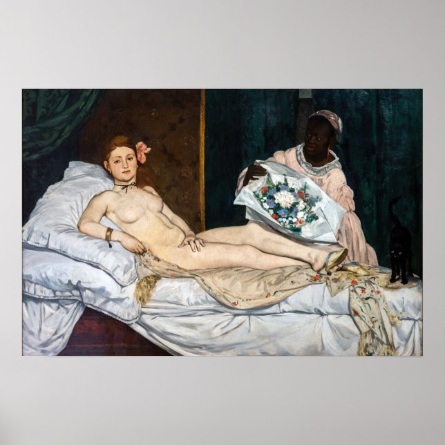 Póster Edouard Manet - Olympia (Frente)