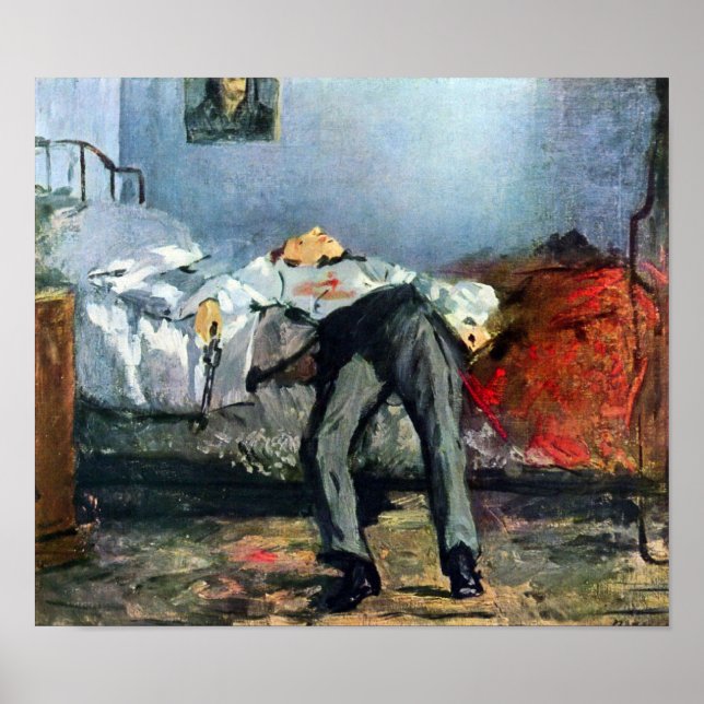 Póster Edouard Manet - Suicidio (Frente)