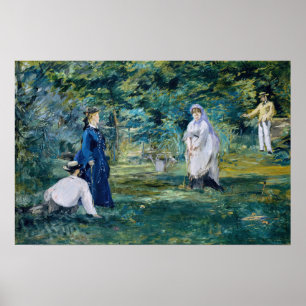 Póster Edouard Manet - Un juego de croquet