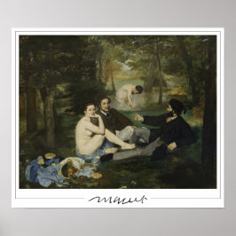 Póster Édouard Manet Zedign Art Poster #213