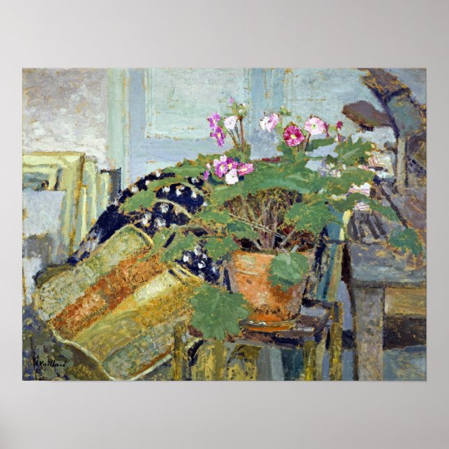 Póster Edouard Vuillard Le Pot de fleurs (Frente)