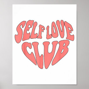 Póster Edr6 Retro Amor Propio Día de San Valentín Positiv
