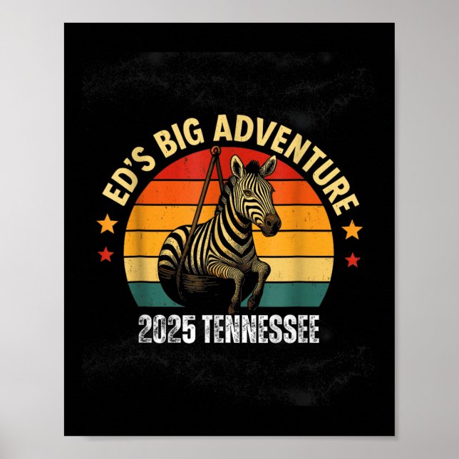 Póster Eds Adventure , Ed The Zebra Tennessee 2025 (Frente)