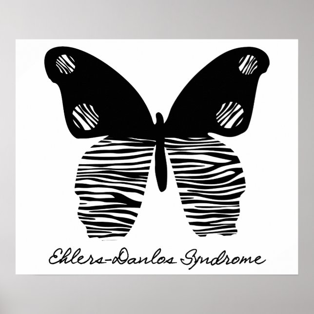 Póster EDS Zebra Stripe Butterfly 24X20 Poster (Frente)