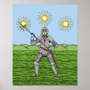Póster Eduardo IV en armadura de placas