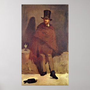 Póster Eduardo Manet - bebedor del ajenjo