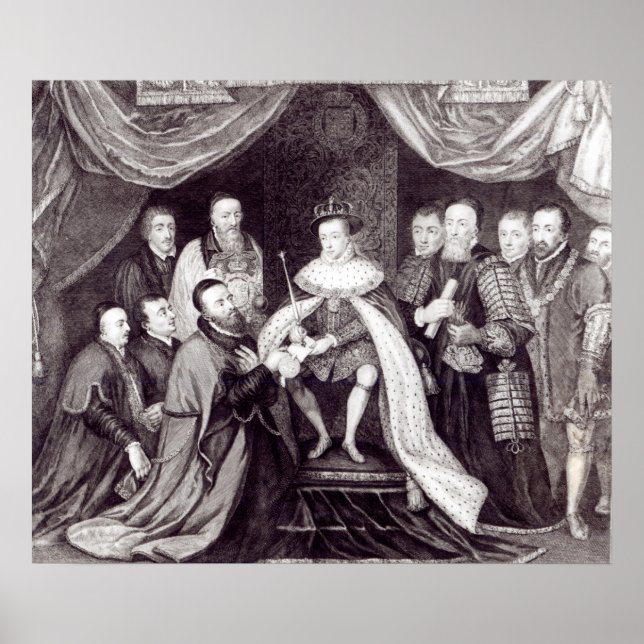 Póster Eduardo VI Otorgando la Carta (Frente)