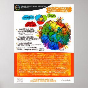 Póster Educación con el mundo en mente - poster PZ50