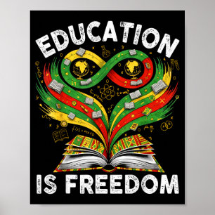 Póster Educación de la Historia Negra Es Libros de Libert