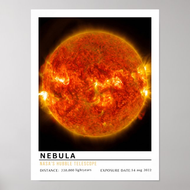 Póster Educación Espacial Nebulosa (Frente)