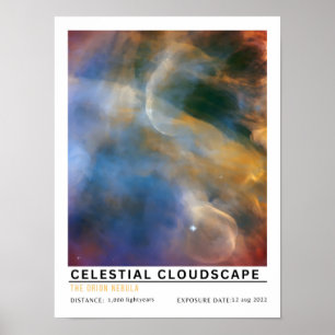 Póster Educación Espacial Paisaje Celeste