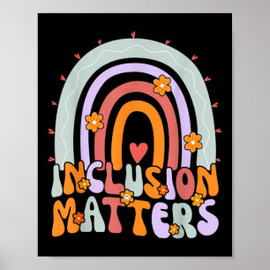 Póster Educación especial Autismo Concienciación Maestra
