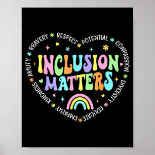 Póster Educación Especial Inclusiva para Maestra Mujer