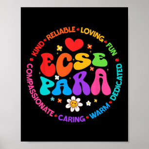 Póster Educación Especial Preescolar Groovy ECSE