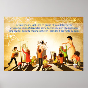 Póster Educación (noruego)