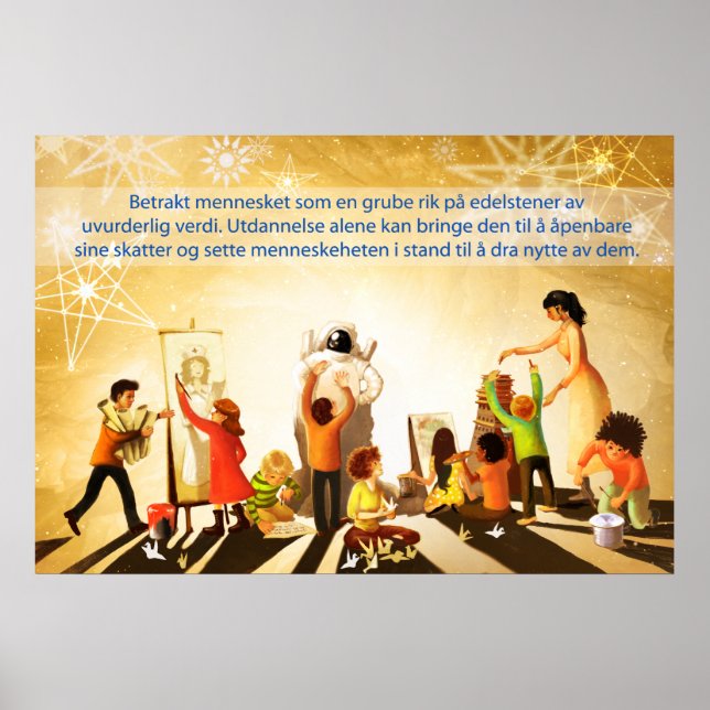 Póster Educación (noruego) (Frente)