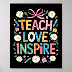 Póster Educar Empoderar Inspirar De Vuelta Al Colegio Pro