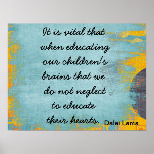 Póster Educar sus corazones