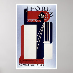 Póster Education Forum 1939 WPA