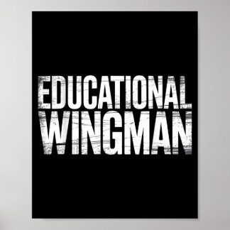 Póster Educational Wingman Teacher Istant Suprt - 