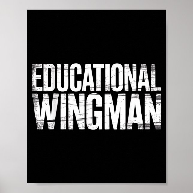 Póster Educational Wingman Teacher Istant Suprt -  (Frente)