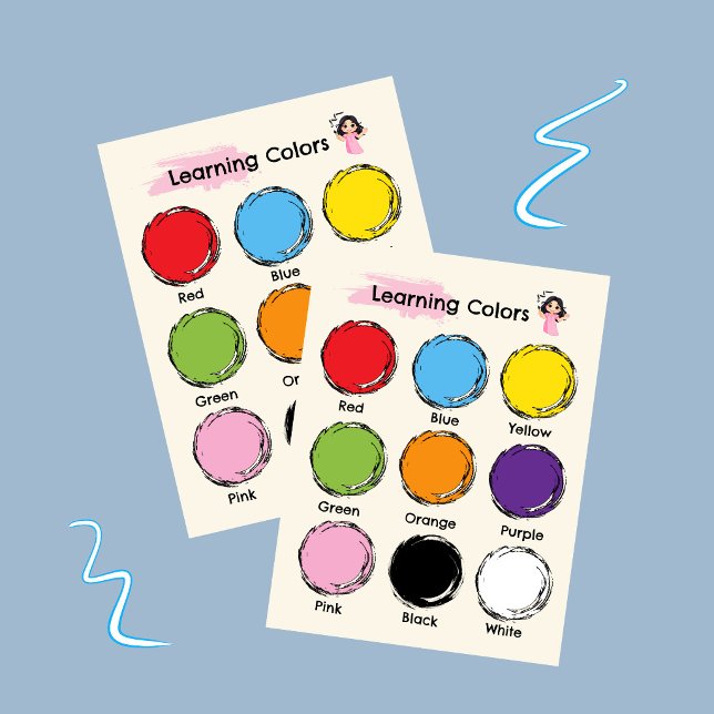 Póster educativo para aprender colores (Subido por el creador)
