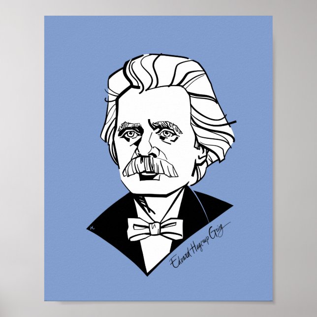 Póster Edvard Grieg (Frente)