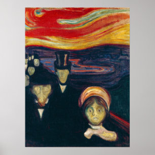 Póster Edvard Munch - Ansiedad