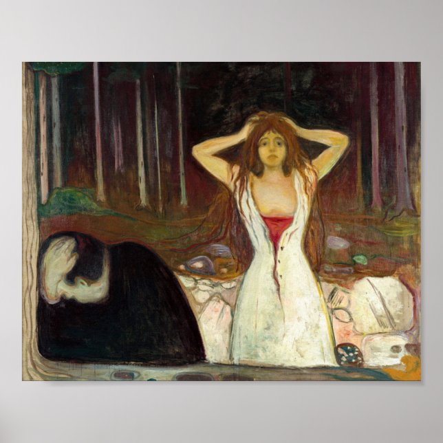 Póster Edvard Munch - Cenizas (Frente)