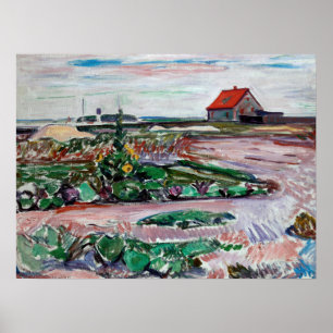 Póster Edvard Munch - Costa. Paisaje cerca de Lubeck