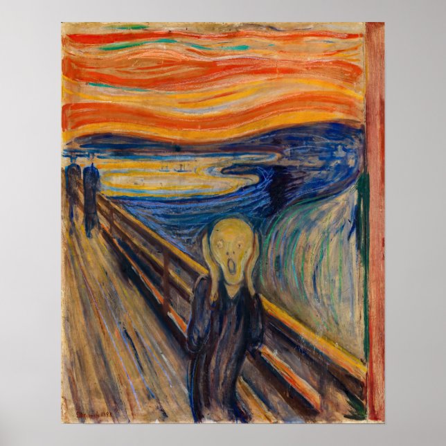 Póster Edvard Munch - El Grito 1893 (Frente)