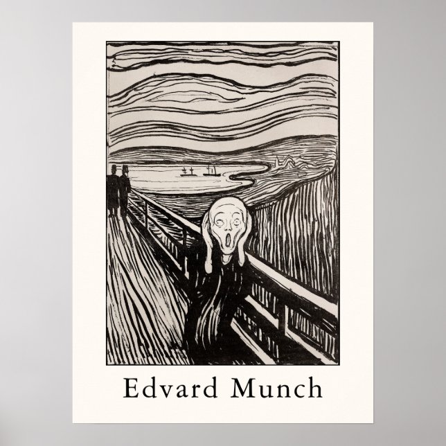Póster Edvard Munch – El grito (1895) (Frente)