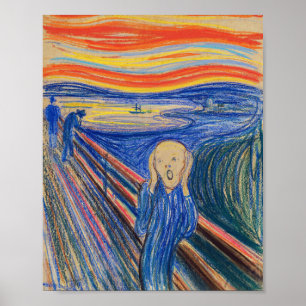 Póster Edvard Munch - El Grito 1895