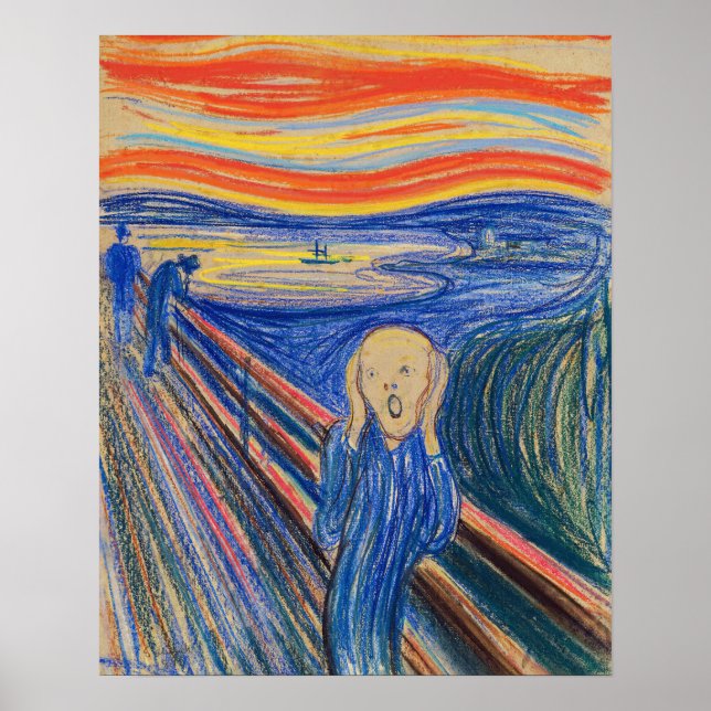 Póster Edvard Munch - El Grito 1895 (Frente)