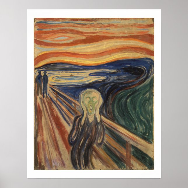 Póster Edvard Munch El Poster De La Pintura De Grito (Frente)