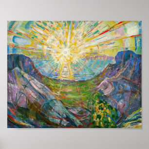 Póster Edvard Munch - El Sol 1916