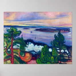 Póster Edvard Munch - Humo de tren