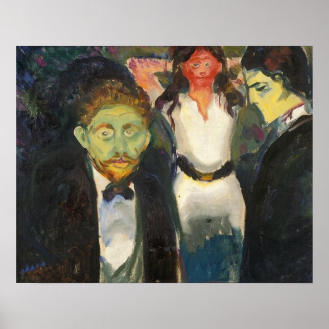 Póster Edvard Munch - Jealousy (Frente)