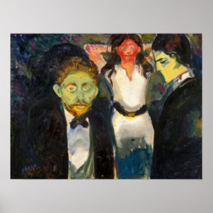 Póster Edvard Munch - Jealousy