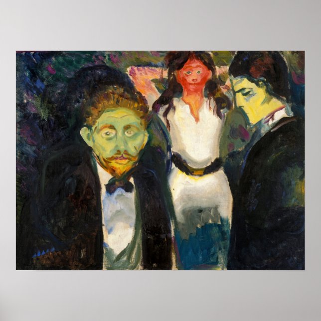 Póster Edvard Munch - Jealousy (Frente)