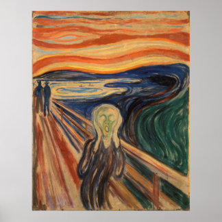 Póster Edvard Munch La Pintura De Grito