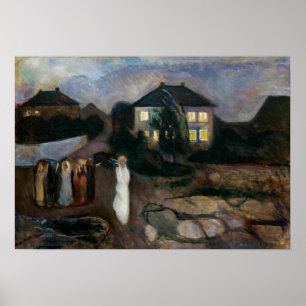 Póster Edvard Munch - La tormenta