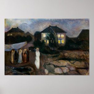 Póster Edvard Munch - La tormenta