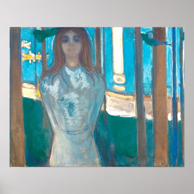 Póster Edvard Munch - La voz, Noche de Verano (Frente)