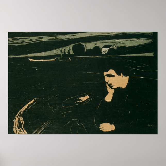 Póster Edvard Munch - Melancholy III (Frente)