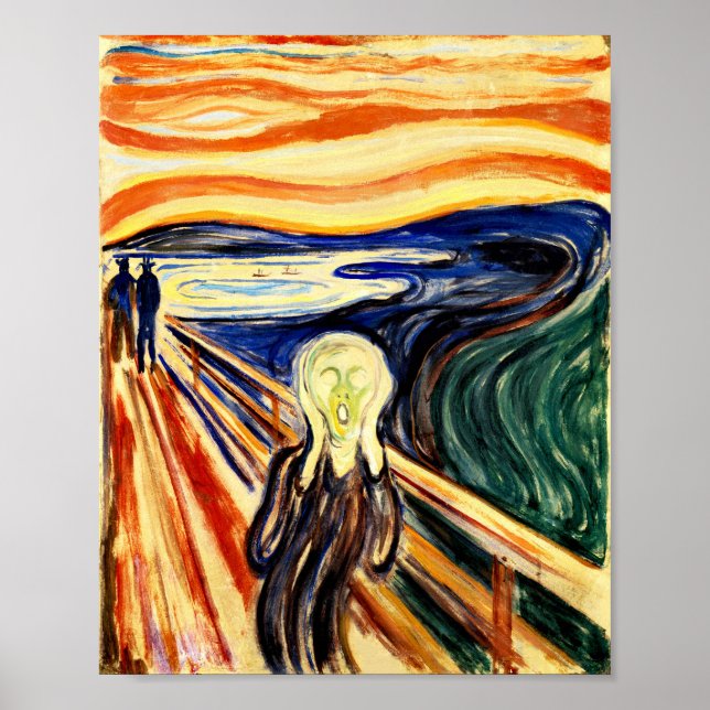 Póster Edvard Munch The Scream (Frente)