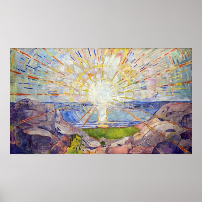Póster Edvard Munch - The Sun 1911 (Frente)