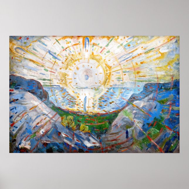 Póster Edvard Munch - The Sun 1912 (Frente)
