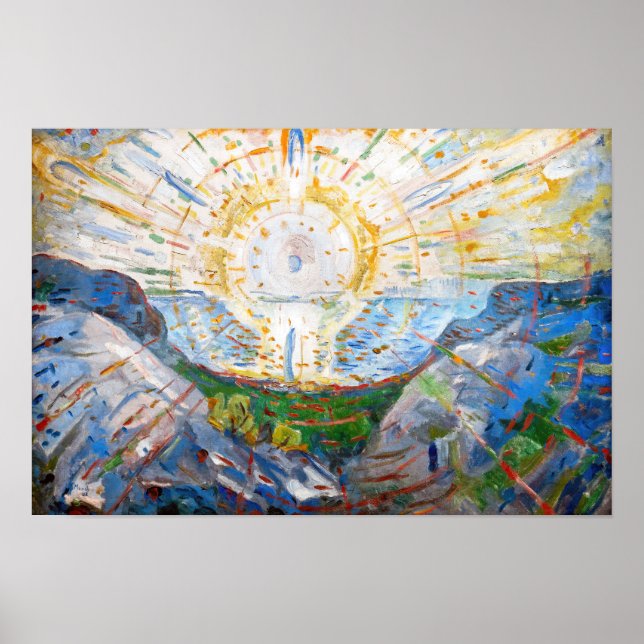 Póster Edvard Munch - The Sun 1912 (Frente)